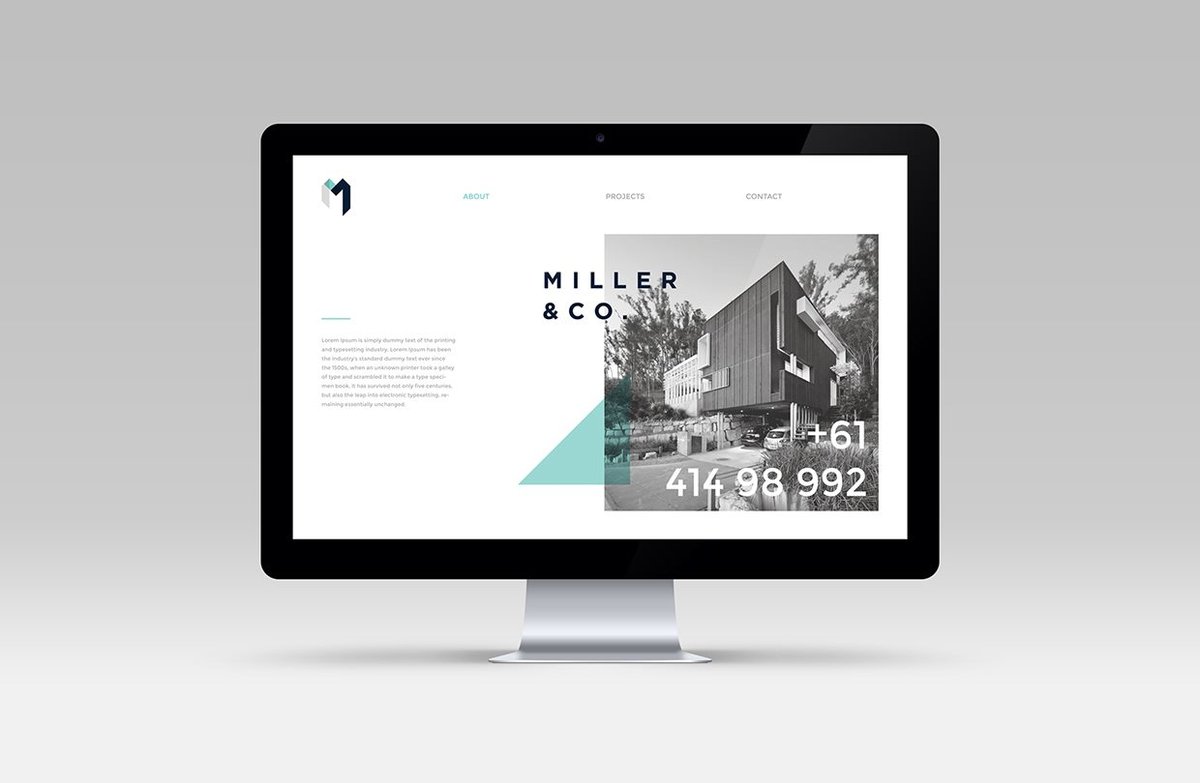 Miller & Co建筑企业品牌设计