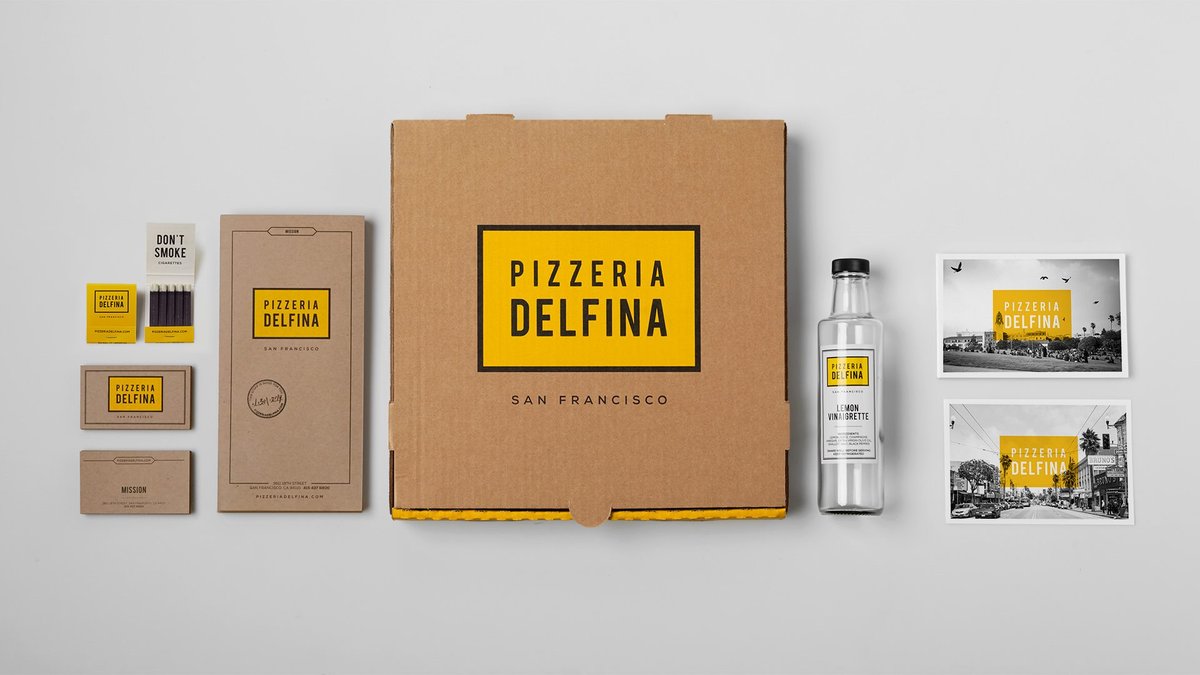 Delfina披萨店品牌形象设计