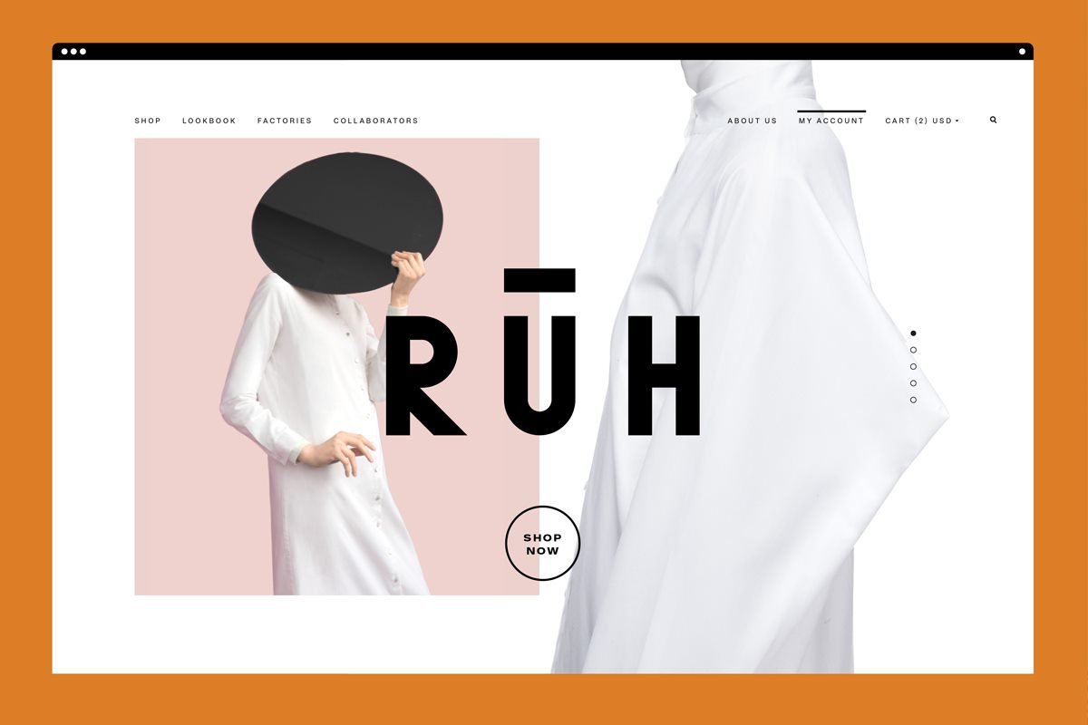 RūH 服装品牌网站设计