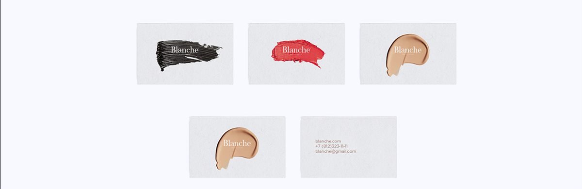Blanche 美容院企业形象设计 色彩展示