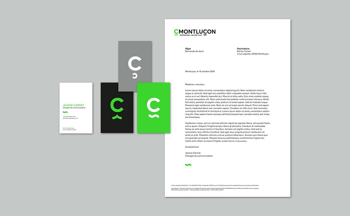 cmontlucon 银行VI形象  宣传单页设计