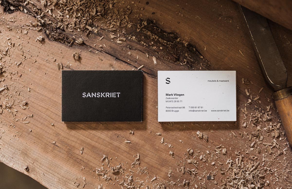 Sanskriet家具VI设计形象欣赏  名片设计