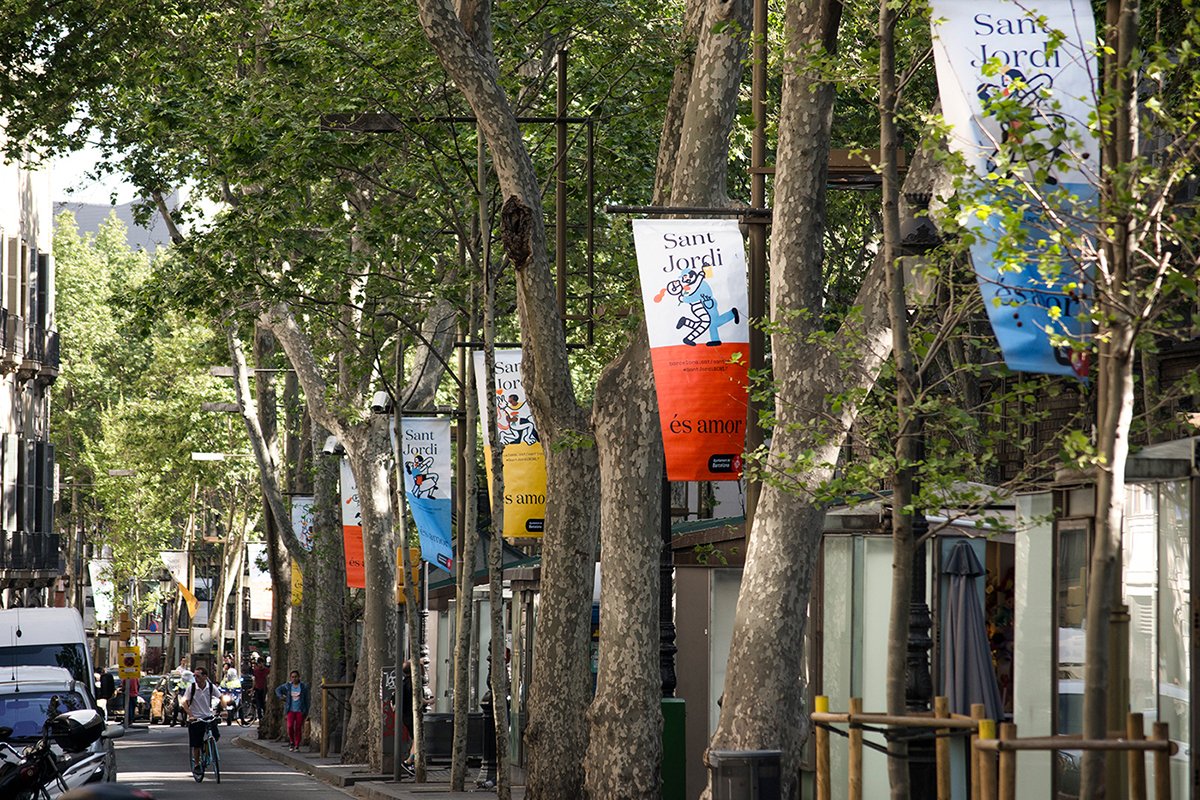深圳VI设计  深圳VI策划  Sant Jordi漫展视觉形象设计  旗帜设计