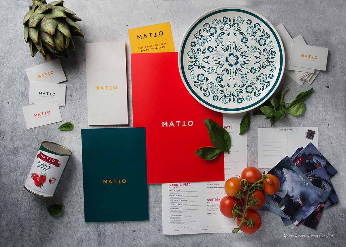 深圳VI设计  深圳VI策划  Matto餐厅VI形象设计  单页设计