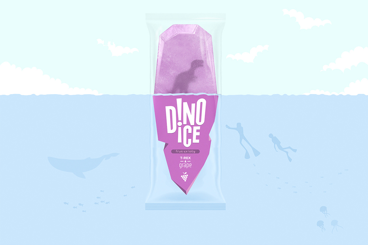 深圳VI设计  深圳VI策划  Dino Ice水果冰棍形象设计  包装设计