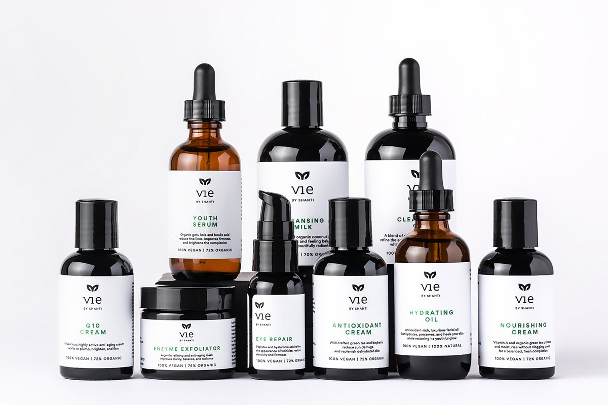 深圳VI设计  深圳VI策划  VIEBYSHANTI天然护肤品包装形象设计  包装设计