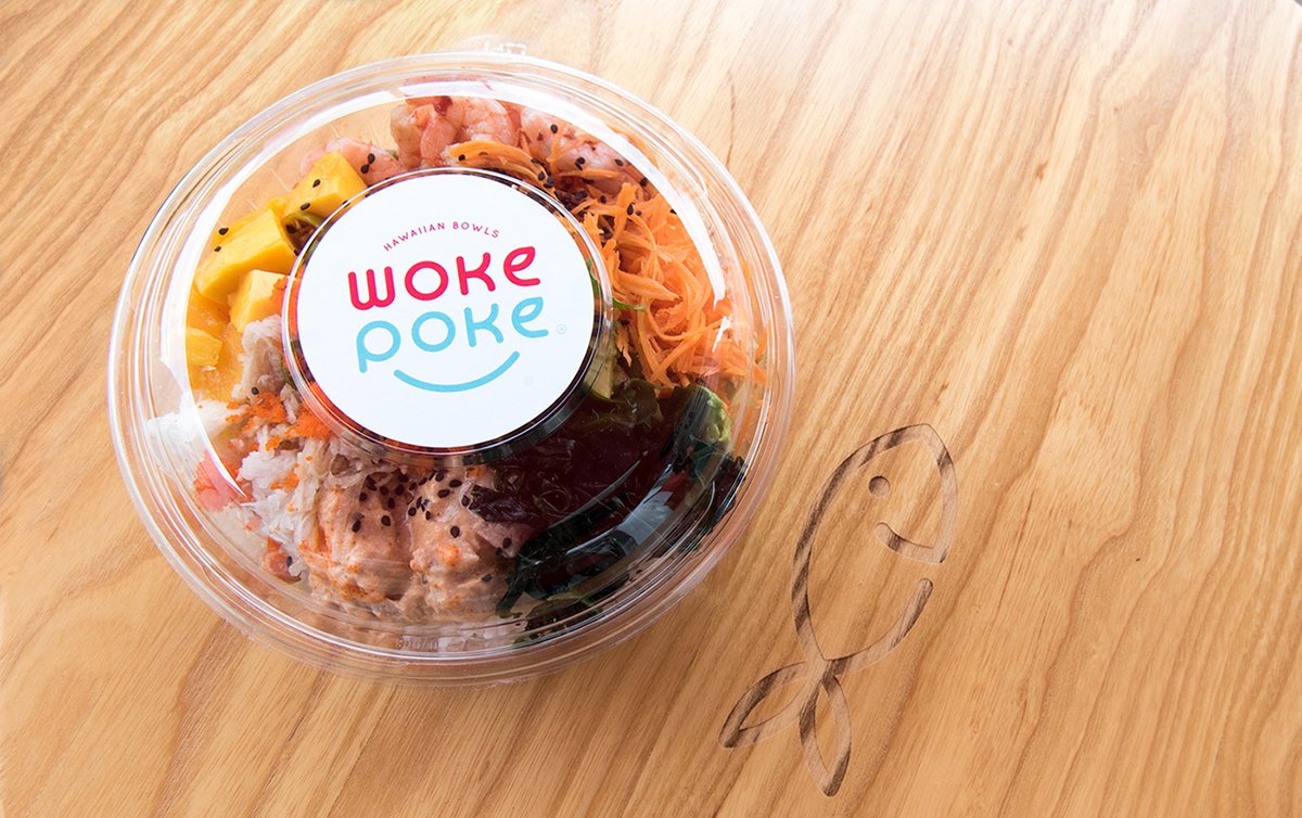 深圳VI设计  深圳VI策划  Woke Poke餐饮VI设计形象展示  包装设计