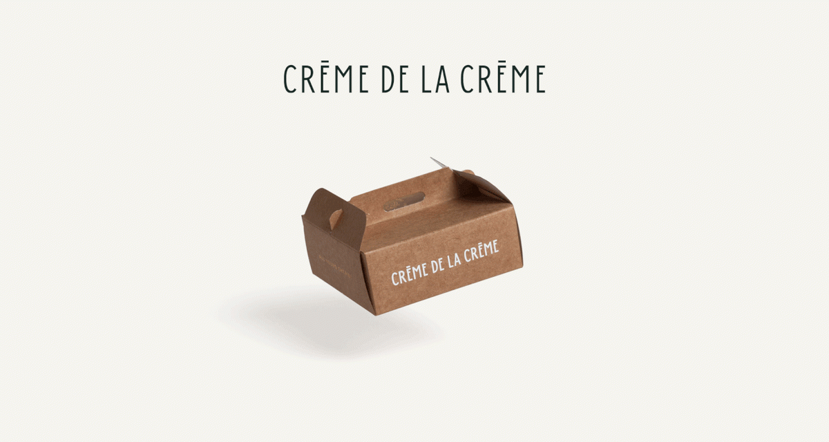 深圳VI设计  深圳VI策划  CREME DE LA CREME甜品店形象设计  包装设计