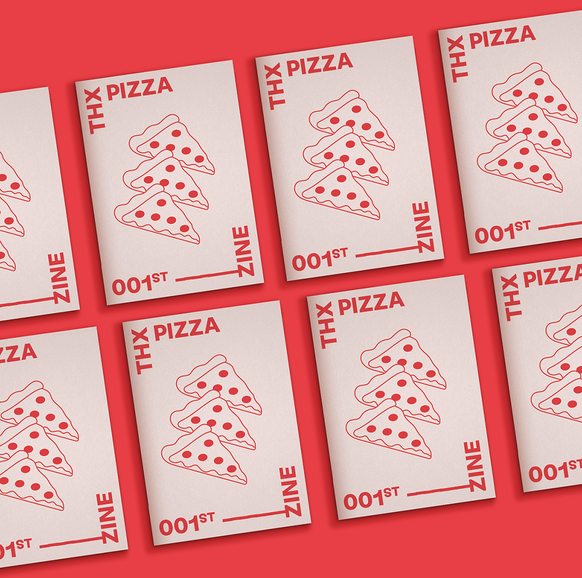 深圳VI设计 深圳VI策划  THX PIZZA披萨VI设计形象  画册设计