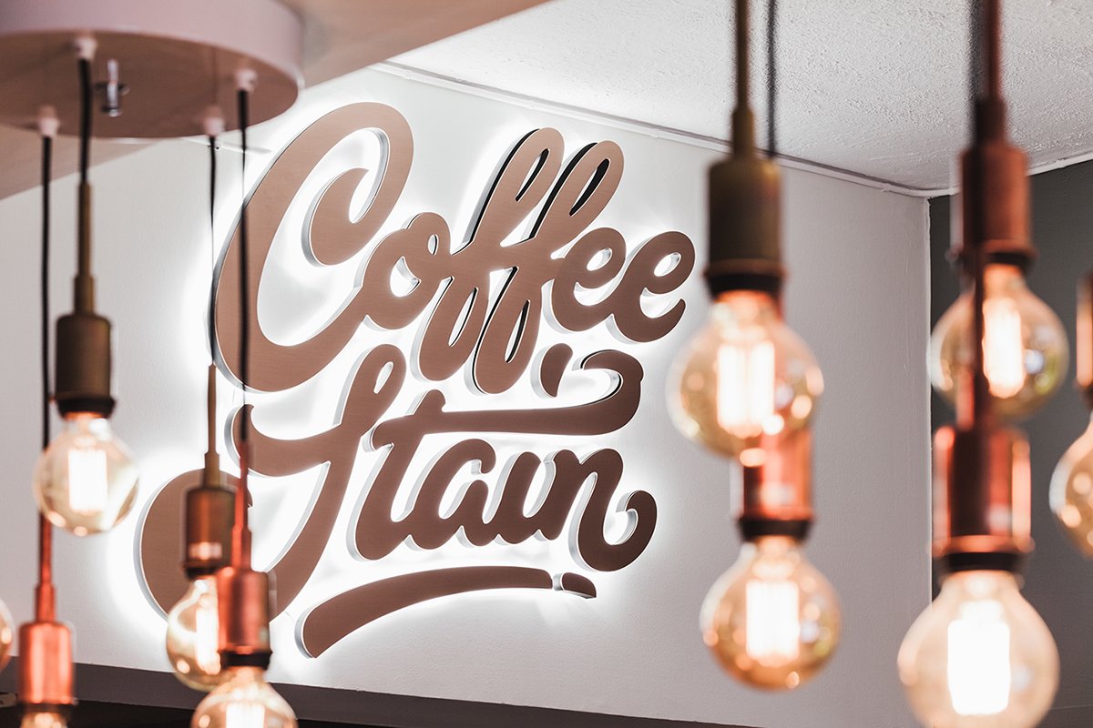 深圳VI设计  深圳VI策划  Coffeestain咖啡厅VI形象设计  标志设计