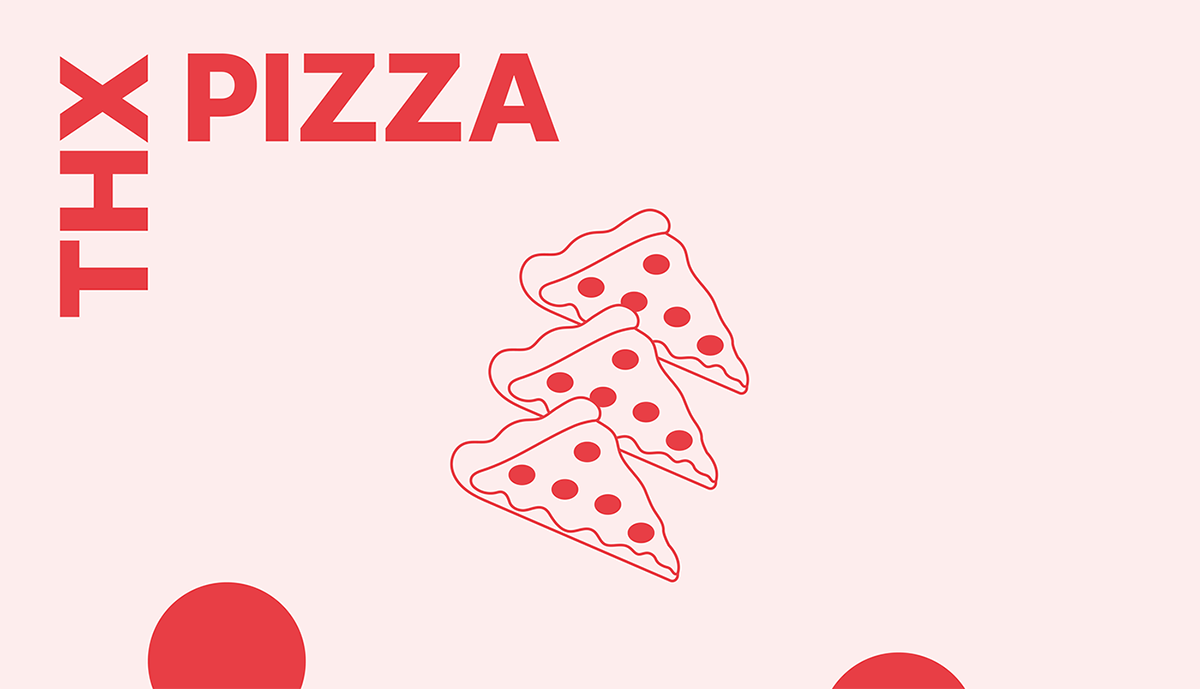 深圳VI设计 深圳VI策划  THX PIZZA披萨VI设计形象   标志设计
