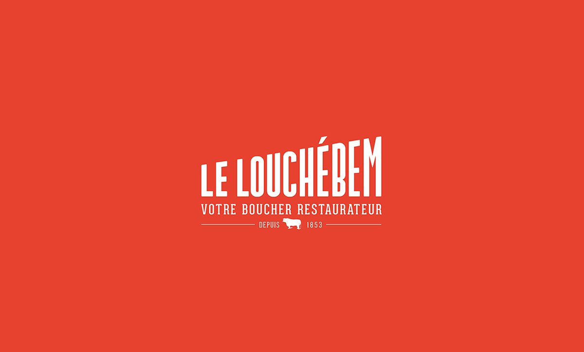 深圳VI设计  深圳VI策划 Louchebem巴黎牛肉批发VI形象设计  标志设计