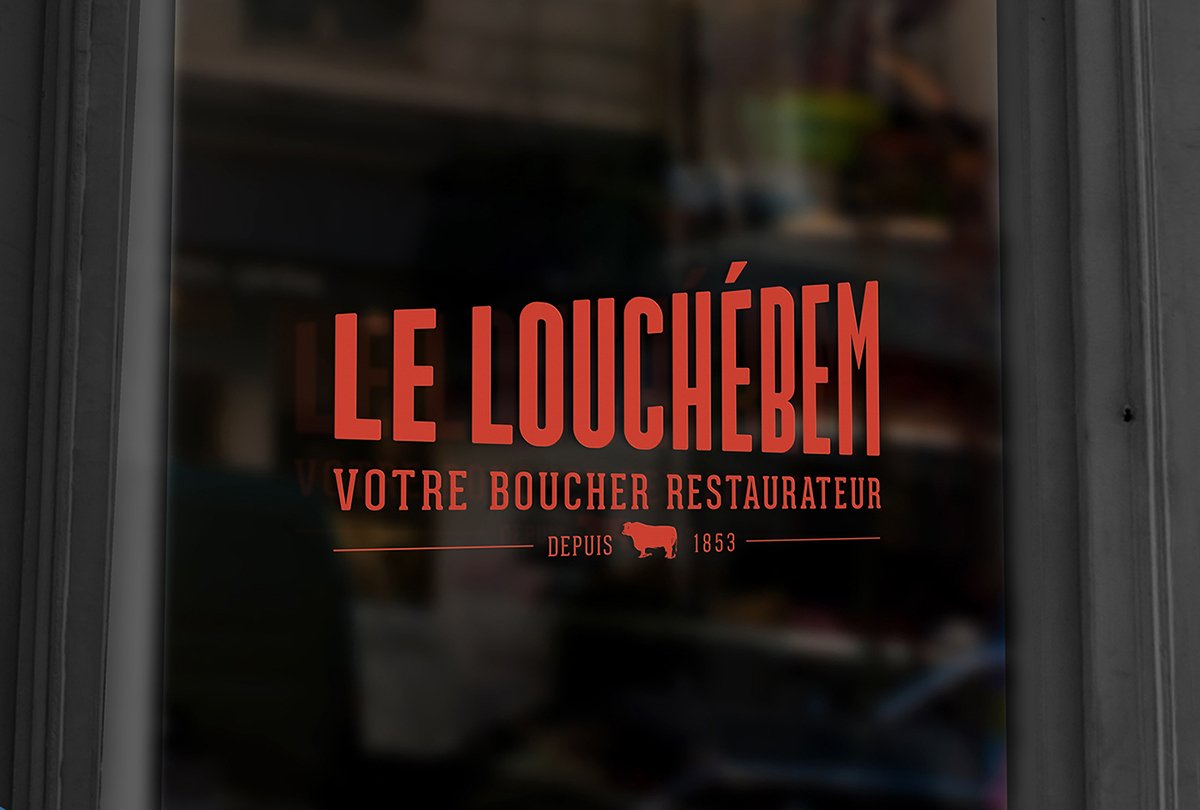 深圳VI设计  深圳VI策划 Louchebem巴黎牛肉批发VI形象设计  标志设计