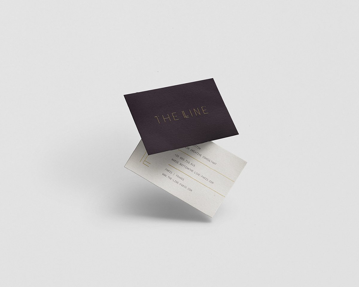 The Line高端奢侈品牌咨询公司VI设计欣赏，奢侈品牌咨询公司VI设计，咨询公司VI设计，咨询公司视觉形象识别设计，高端奢侈品牌咨询，深圳VI设计，深圳视觉形象识别设计，名片设计，左右格局