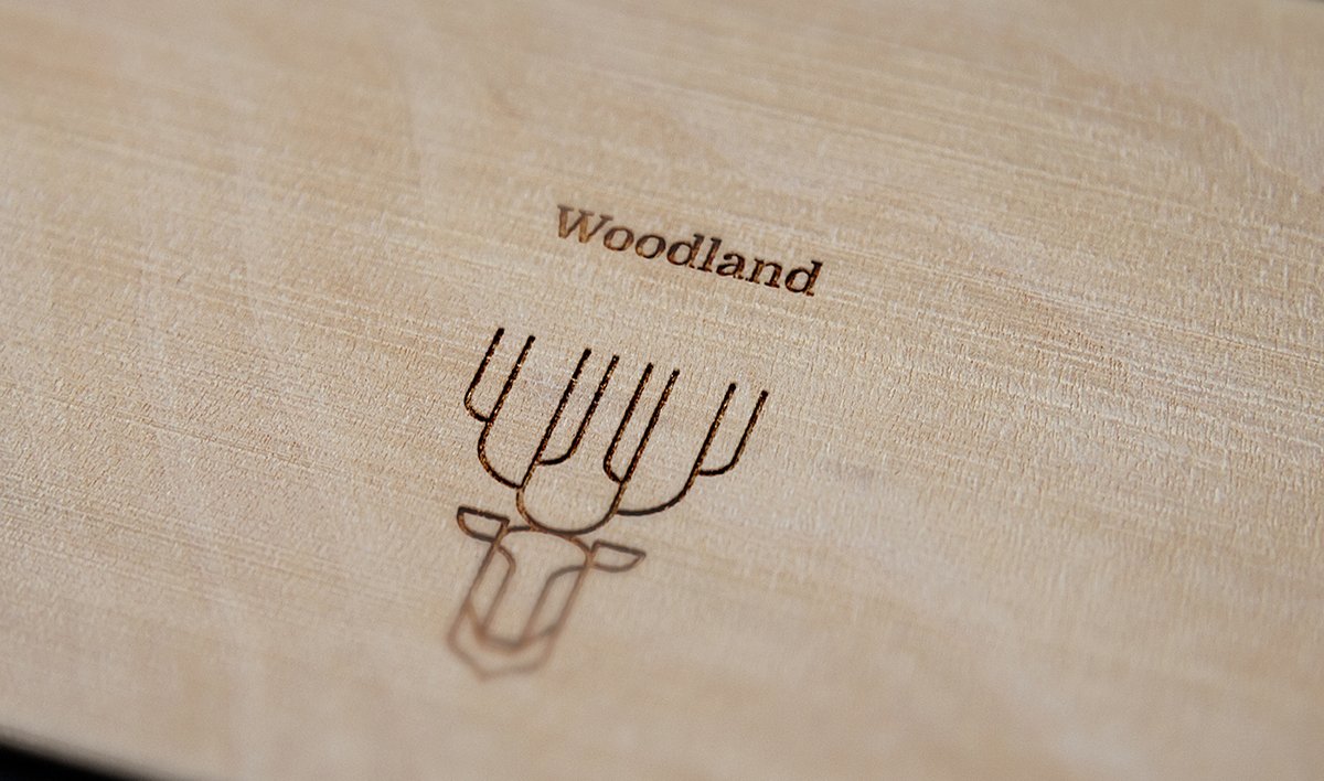 Woodland手工木制品品牌vi设计欣赏，手工木制品品牌，手工木制品品牌vi设计，家具品牌vi设计，家具品牌视觉形象识别设计，深圳vi设计，深圳品牌视觉形象识别设计，左右格局