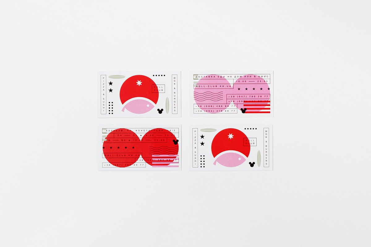 餐馆vi品牌设计——ROLL CLUB 图标包装设计赏析，vi设计，品牌vi设计，餐饮品牌vi设计，图标设计，图标包装设计，企业vi包装设计，深圳vi设计，左右格局