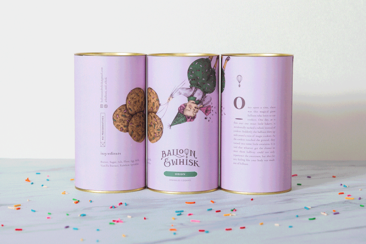 蛋糕店（食品）品牌vi设计—Balloon and Whisk 插图赏析，vi设计，视觉形象vi设计，食品vi设计，包装设计，蛋糕店品牌vi设计，vi品牌策划，深圳vi设计，左右格局