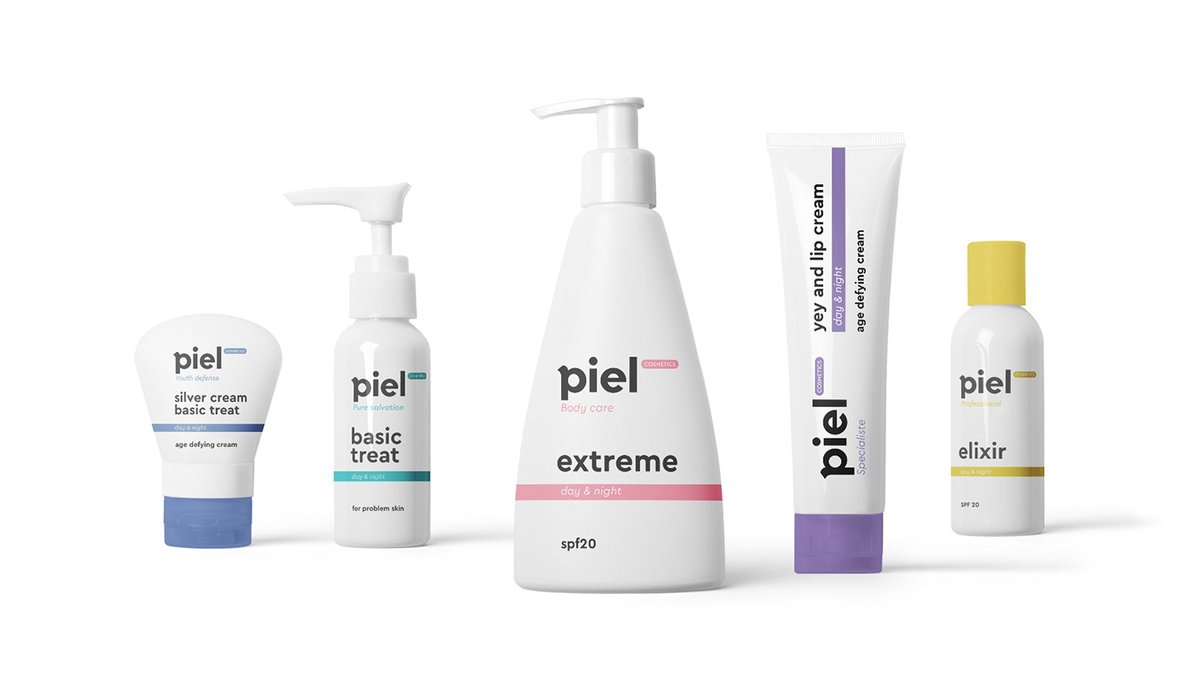 Piel Cosmetics 化妆品品牌vi设计——企业形象升级策划案例，vi设计，视觉形象设计，化妆品品牌vi设计，化妆品vi设计，品牌vi设计，vi品牌策划，深圳vi设计，左右格局