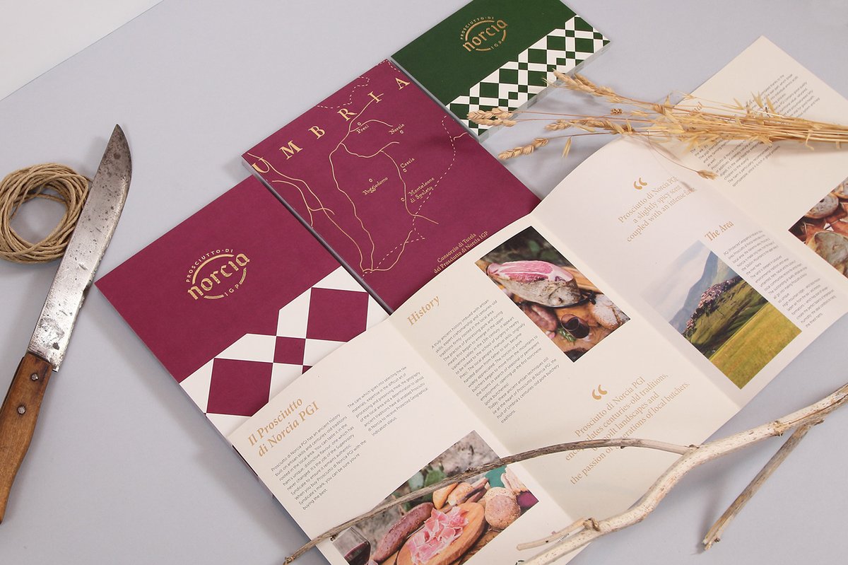 （食品）Norcia 火腿品牌vi设计和logo设计案例，vi设计，食品vi设计，食品品牌vi设计，品牌logo设计，品牌vi设计，vi品牌策划，深圳vi设计，左右格局
