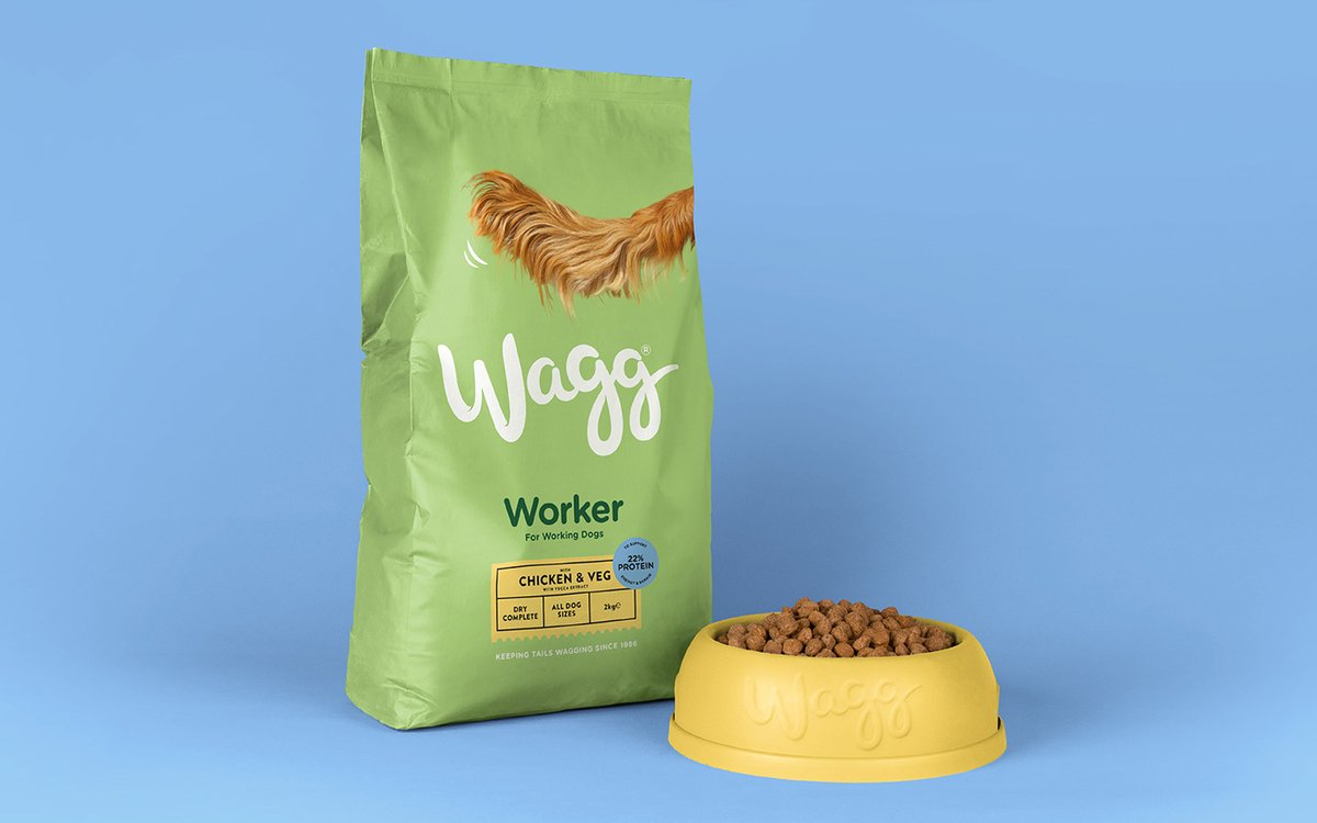 宠物食品 Wagg 品牌标识vi设计及品牌重塑，vi设计，食品vi设计，品牌形象设计，食品品牌vi设计，标识设计，品牌vi设计，品牌策划，深圳vi设计，左右格局
