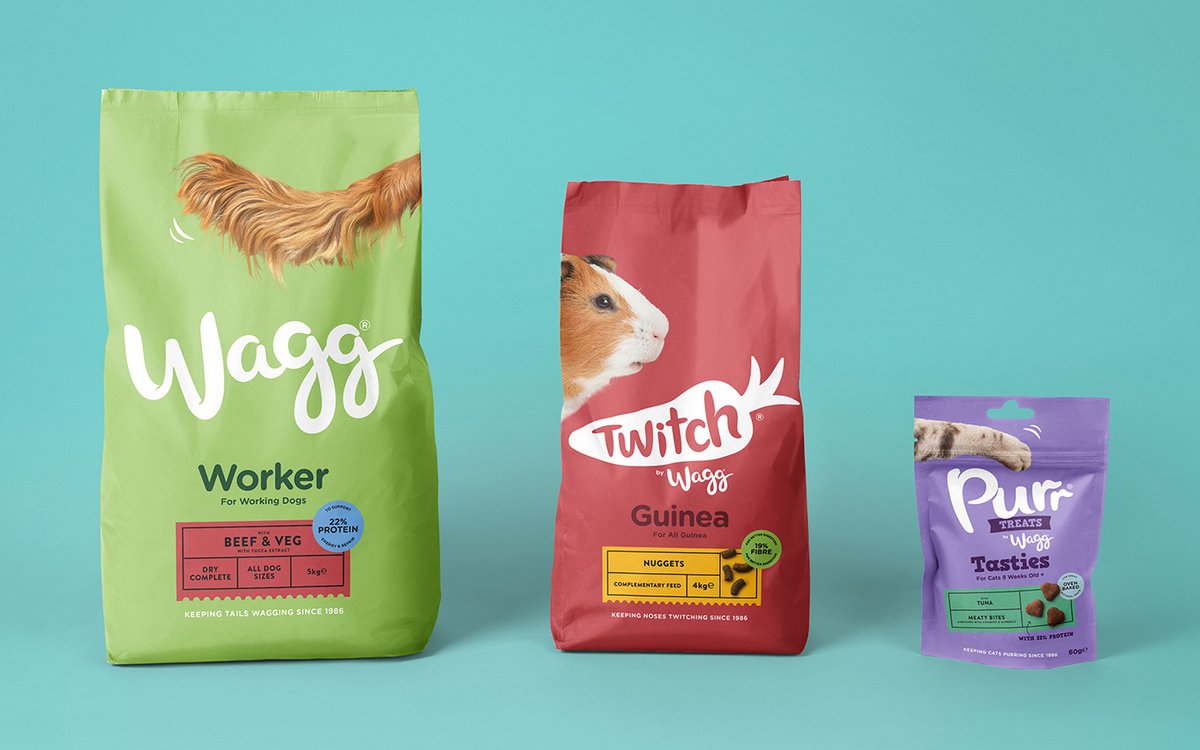 宠物食品 Wagg 品牌标识vi设计及品牌重塑，vi设计，食品vi设计，品牌形象设计，食品品牌vi设计，标识设计，品牌vi设计，品牌策划，深圳vi设计，左右格局