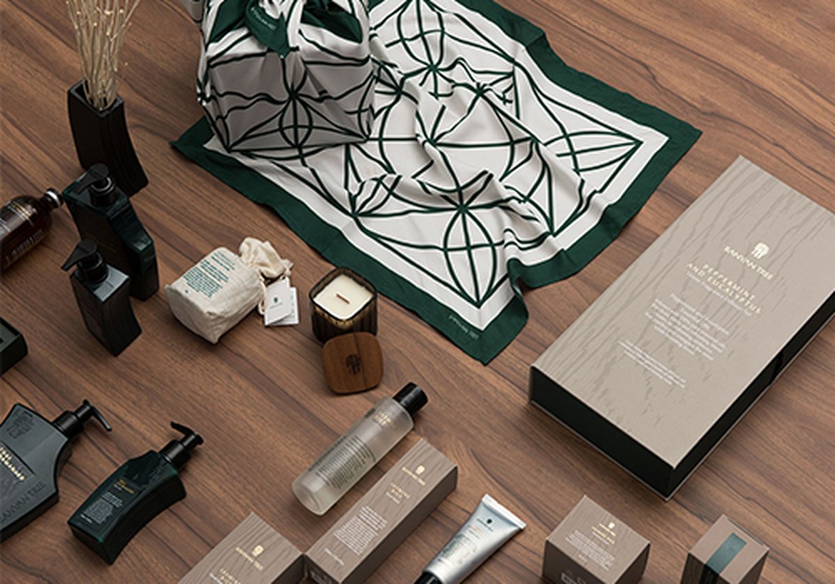 Banyan Tree企业品牌vi设计——护理品品牌视觉形象展示