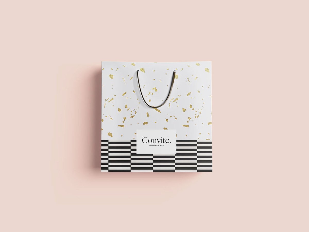 精美礼品店Convite品牌VI设计——包装设计的新身份，vi设计，品牌vi设计，精品店vi设计，包装设计，品牌vi识别，深圳品牌策划，深圳vi设计，左右格局