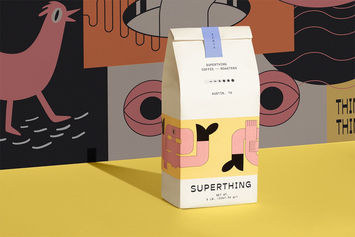 高端Superthing咖啡品牌VI设计 让品牌战略落地，餐饮VI设计，餐饮品牌策划，高端VI设计，深圳VI设计，左右格局