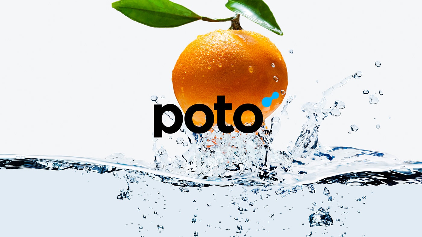 Poto自来水公司品牌VI设计和包装设计案例，企业VI设计，品牌形象设计，包装设计，深圳VI设计，左右格局