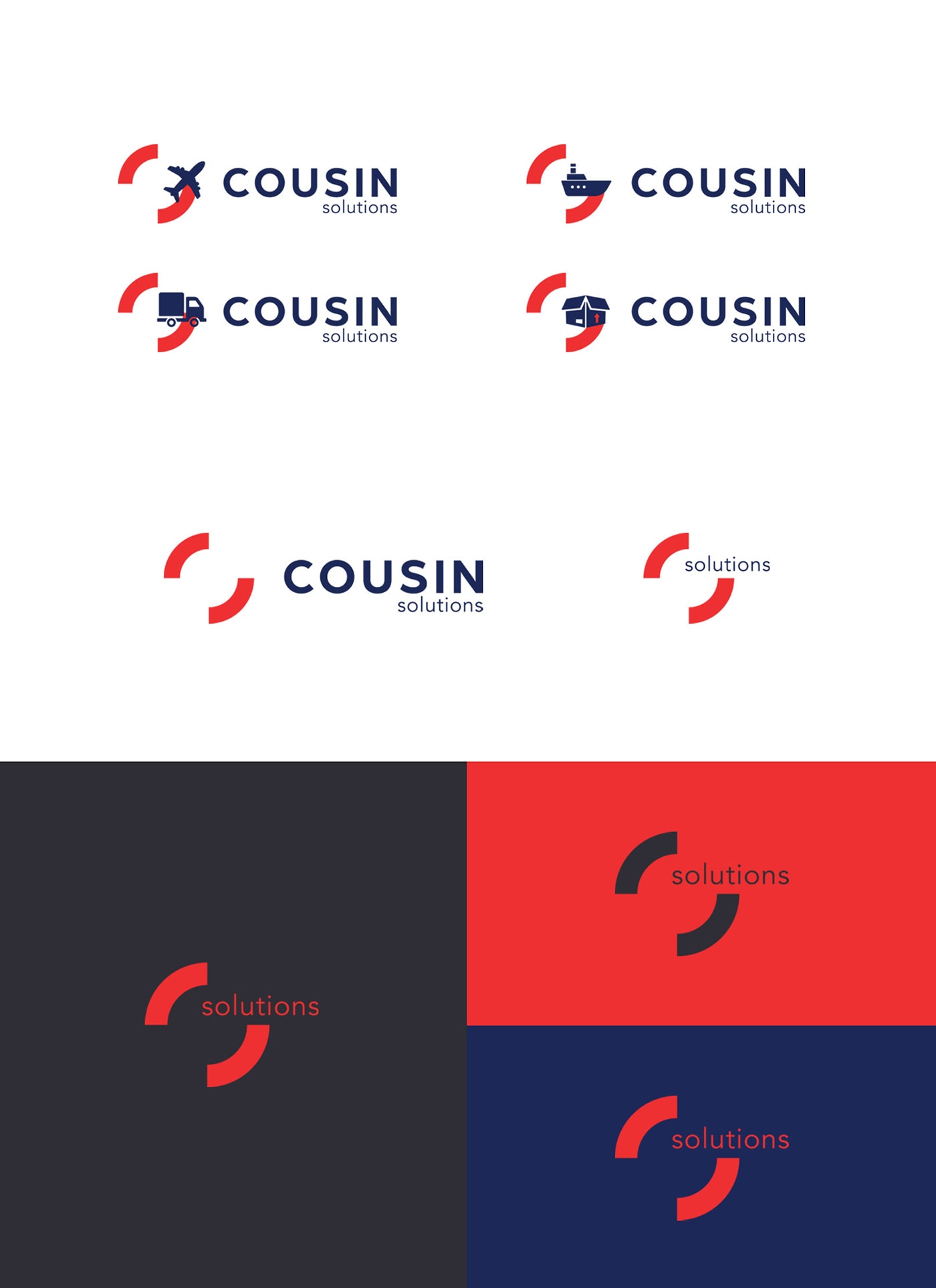 COUSIN 国际贸易物流企业VI设计和标志设计案例，物流企业VI设计，品牌视觉设计，深圳VI设计，左右格局